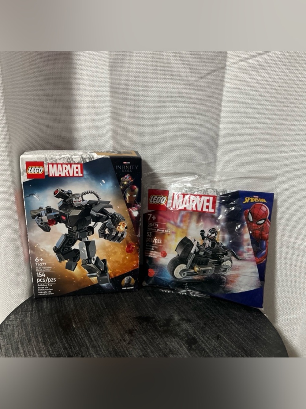LEGO 76277 Marvel War Machine Mech Armor & Poly bag 30679 Venom Street Bike NEW